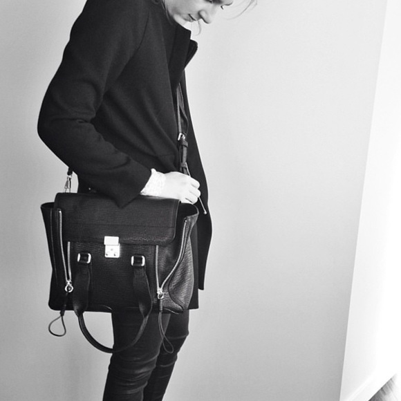 3.1 Phillip Lim Pashli in Black with Gold Hardware - Picture 1 of 4